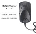 Universal Auto Battery Charger Adapter (6V,9V,12V). 