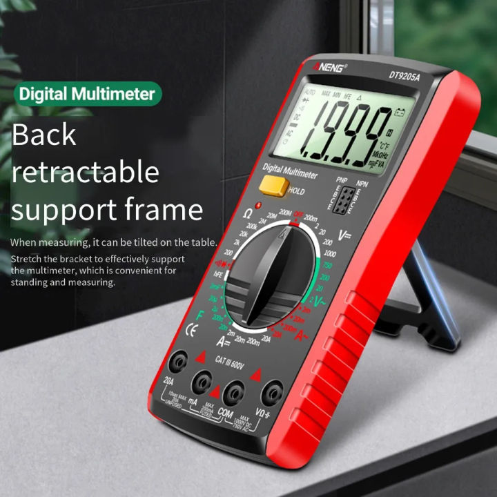 ANENG%20DT9205A%20Digital%20True%20RMS%20Professional%20Multimeter%20AC/DC%20Current%20Tester%20hFE%20Ohm%20Capacitor%20Voltage%20Meter%20Detector%20Tool%20-%20Image%207