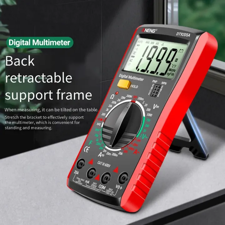 ANENG%20DT9205A%20Digital%20True%20RMS%20Professional%20Multimeter%20AC/DC%20Current%20Tester%20hFE%20Ohm%20Capacitor%20Voltage%20Meter%20Detector%20Tool%20-%20Image%207