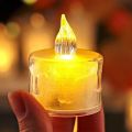 Crystal LED Tea Light  Battery Operated Flame Less and Smokeless LED Crystal Diamond Diwali Light Candle for Home and Diwali Decoration အလှဆင်ခရစ်စတယ် ဖယောင်းတိုင်. 