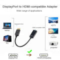 DP to HDMI Adapter Converter 4K 1080P Male to Female DisplayPort to HDMI-Compatible Video Audio Adapter Cable for PC TV Laptop. 