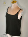 ကြိုး၁လုံး အင်္ကျီ Cotton Spaghetti Top Blouse Effortless Elegance: AyeyarMark Fashion Crop Top Tank Camisole. 
