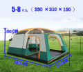(Preorder)TOP TEAM Camel Sport 8-person tent, camping, hiking tent, large tent, camping tent, waterproof PU tent, tent for H ရွက်ဖျင်တဲ. 