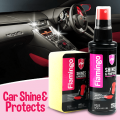 Flamingo Shines and Protect Protectants (295 ml) Leather Plastic Polish Restorer (Clean & Shine). 