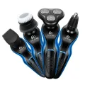 DS-9166 4-in-1 Beard Shaver Electric Beard Sideburn Nose Hair Trimmer LED Display USB Rechargeable Shaving Tool. 