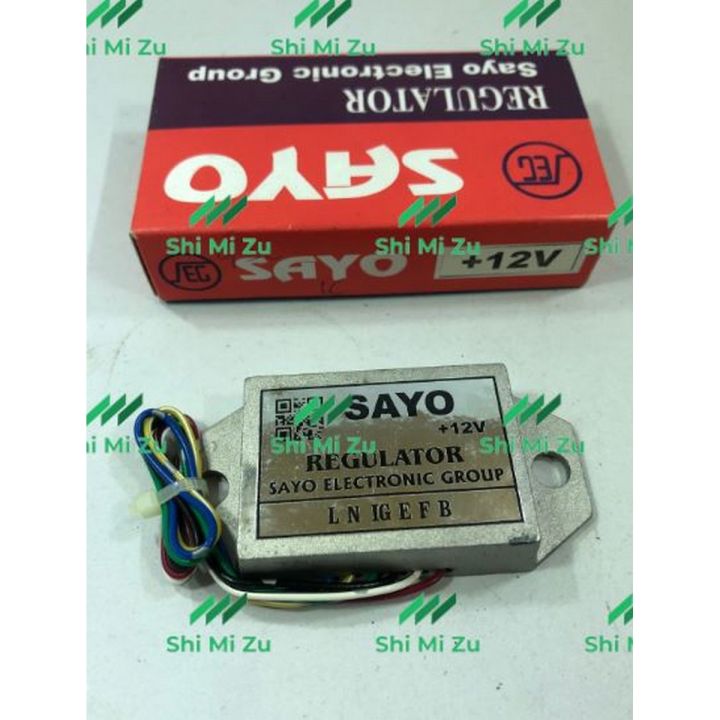 +12V Electronic 6 wire Voltage Regulator SAYO Alternator Motor Dynamo