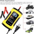 FOXSUR 12V 5A Pulse Repair Charger with LCD Display, Motorcycle & Car Battery Charger, 12V AGM GEL WET Lead Acid Battery Charger updated version 7.0. 