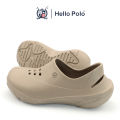 (Preorder) Hello Polo, big toe shoes, very soft soles, light and comfortable, relieves foot fatigue, non-slip platform sandals, slip-on shoes, unisex fashion, model HP8024, size 36 - 45  အမျိုးသားစီးဖိနပ်. 