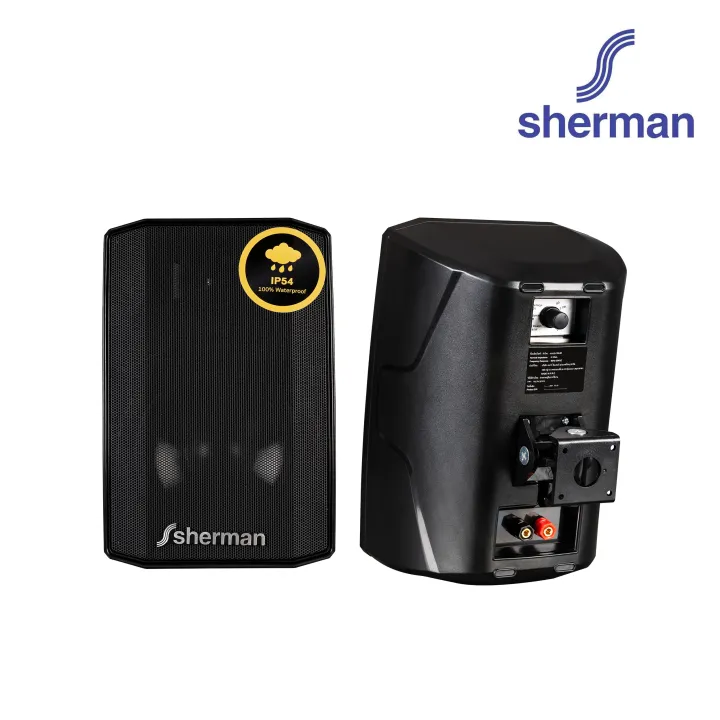 (Preorder)%20Sherman%206.5%20inch%20wall%20mount%20speaker%20set,%20model%20SN-60%20(black)%20-%20Image%204