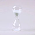 Hourglass 3-15 Minute Sand Timer: 5.1 Inch white Sand Clock, Large Sand Watch 3-15 Min, Hour Glass Sandglass for Kids, Games, Classroom, Home, Desk, Office Decor. 
