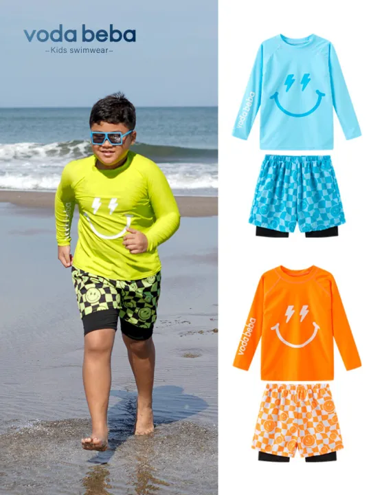 (Preorder)%20Plus-Size%20Boys'%20Sun%20Protection%20Swimsuit%20-%20Image%202