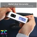 Luggage Scale, Portable Digital Hanging Baggage Scale for Travel, Suitcase Weight Scale with Rubber Paint, 110 Pounds, Battery Included - Sliver. 
