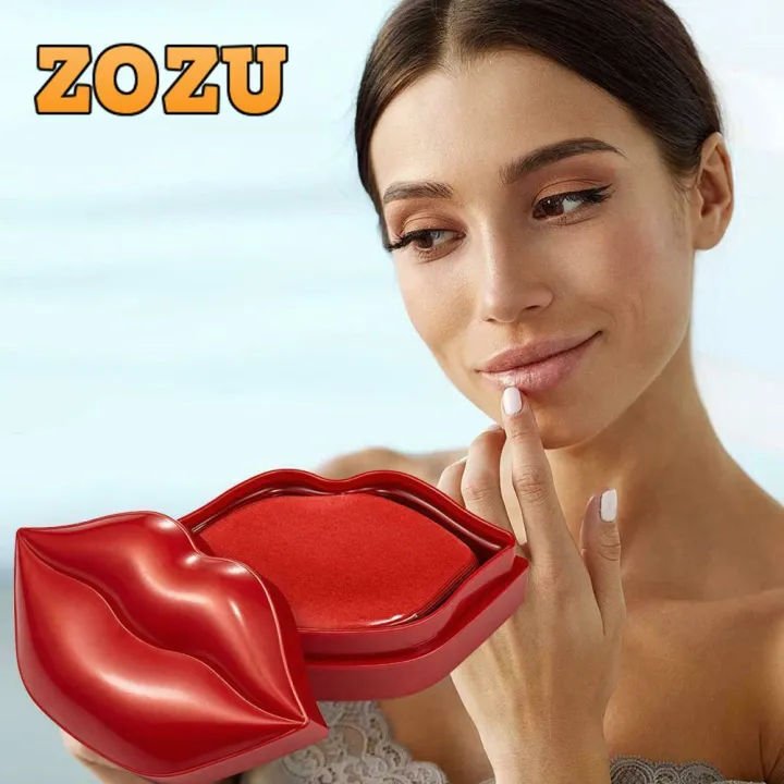ZOZU Collagen Lip Mask 20 pcs, Moisturize Anti-Chapped Nourish Lip Dilute Lip Line