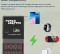 5V 3.5A 2.1A 12Port Multi USB Charger USB Charging Station Dock Intelligent Fast Charger. 