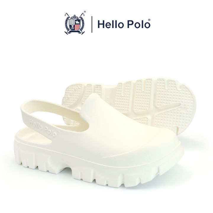 (Preorder) Hello Polo Slippers, Big Head Shoes, 3.2 cm Thick Heels, Very Soft Soles, Non-Slip, Platform Slippers for Women and Men, Suitable for the Season HP8025  အမျိုးသား/သမီးစီးကွင်းထိုးဖိနပ်