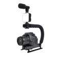 LionBolt Cellular and camera support stabilizer with light and microphone Tripod Kit. 
