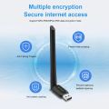 WIFI 6 WIFI Signal Receiver 2.4G 286Mbps Wireless Adapter WPA3 Security AX286M Driver Free for Win7/10/11. 