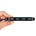 High-speed usb 3.0 4-port hub. 