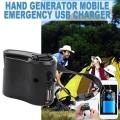 Hand Crank Charger Manual Generator Mobile Phone Emergency Charger Usb Charger. 
