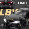 (Preorder) 1:22 Scale Alloy Car Toyota Supra Model Sound Light Diecast Cars Collection Lover Birthday Gift For Children Kids Metal Toys Boys ကလေးကစားစရာအရုပ်ကား. 