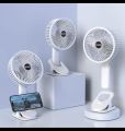Portable Small Clip Fan With Phone Stand, Lightweight Mini Handheld Cooling Fan, Rechargeable Table Fan. 