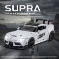 (Preorder) 1:22 Scale Alloy Car Toyota Supra Model Sound Light Diecast Cars Collection Lover Birthday Gift For Children Kids Metal Toys Boys ကလေးကစားစရာအရုပ်ကား. 