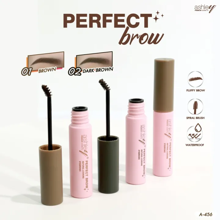 Ashley%20A-456%20Mascara%20Brow%20Perfect%20brow%20mascara%20Beautiful%20Color%20Long-Lasting%20Natural%20Color%20Small%20brush%20head%20for%20easy%20swiping%20-%20Image%207