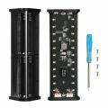 6x18650 Battery Holder 22.5W Fast Charging Transparent Power Bank Case (Battery not included). 