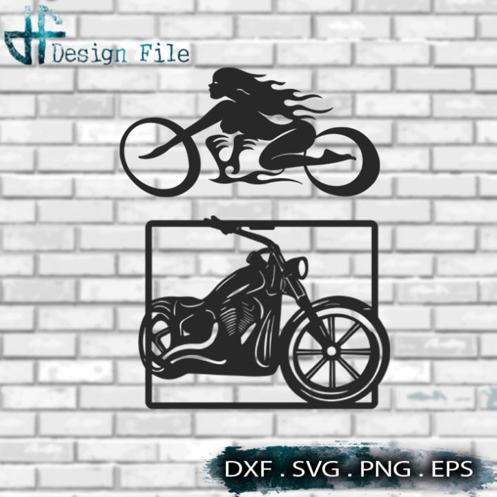 [ SVG, DXF, EPS, PNG ] A Vectors of Bike design Detail Drawing File ...