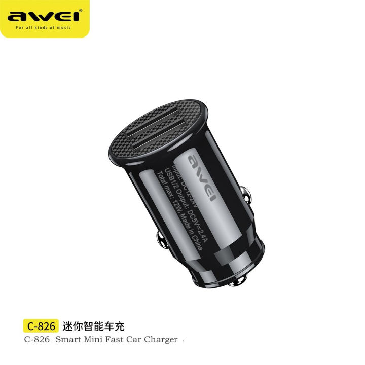 (Preorder)%20Awei%20C-825/C-822%2018W%20Mini%20Car%20Charger,%20PD%20QC%203.0,%202%20USB-A/Type-C%20Ports,%20Alcomm%20Quick%20Charge,%20iPhone%2012,%20Xiaomi,%20Huawei,%20Universal%20Devices%20-%20Image%207