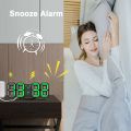 3D LED Digital Alarm Clock, 7" Large Display Alarm Clocks for Bedrooms, with 3 Adjustable Brightness Levels Desk Alarm Clock for Home Office. 