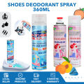 Shoes Deodorant Spray Antibacterial Shoe Cleaner Spray Odor Remover Eliminate Odors Revitalise Footwear Long-Lasting. 