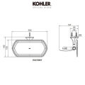 (Preorder) KOHLER Occasion covered tp holder w/ tray Occasion covered toilet paper holder with shelf, chrome K-EX27068T-CP. 