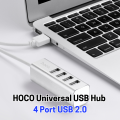 Hoco HB1 multi USB Hub 2.0 x 4 ports USB interface. 