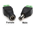 12V DC Power Connectors (Male+Female). 