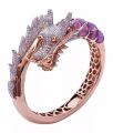 iBis_ Rose Gold Two-tone Dragon Ring. 