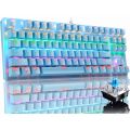 Tech Xtreme_ Leaven K550 RGB 87 Keys (Blue Switch), Mix Keycap Color True Mechanical Gaming Keyboard Keyboard RGB Keyboard PC / RGB / Gaming Keyboard. 
