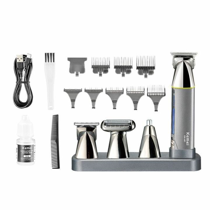 Kemei%20Km-681%204%20In%201%20Multi-Functional%20Electric%20Hair%20Clipper%20&%20Nose%20Hair%20Trimmer%20&%20Beard%20Shaver%20&%20Carving%20Trimmer%20Set%20-%20Image%207