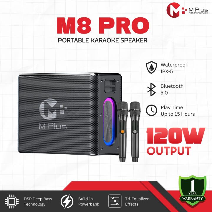 MPlus%20M8%20Pro%20120W%20Portable%20Karaoke%20Speaker%20-%20Image%202