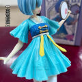 iBis_ 22cm Anime Re:Zero Action Figure Rem Chinese Outfit and Fan Computer Case Ornament. 