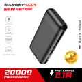GADGET MAX - New Ray Series 20000mAh Power Bank (2.1A). 