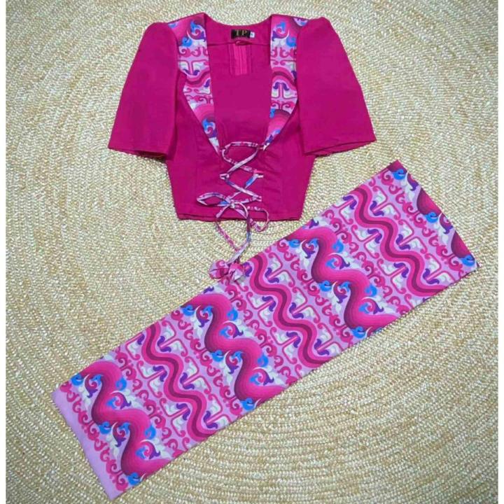 myanmarအကျီ+လုံချည်၀မ်းဆက်(L size)(nt0167)