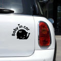 Baby in Car / Baby on Board - Car Safety Sign - Cute Car Sticker Decal - HMC001-Black. 