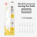 Carving Pen Knife | Engraving Knife - For Use As a Precision Knife, Craft knife, Carving Knife and Hobby Knife - For Art, Scrapbooking, Stencils, and DIY Projects - Comes With 6 Spare Blades. 