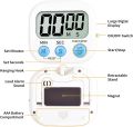 Digital clock timer Plastic cooking timer  Big screen kitchen digital timer Big voice reminder set time. 