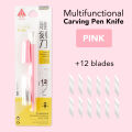 Carving Pen Knife | Engraving Knife - For Use As a Precision Knife, Craft knife, Carving Knife and Hobby Knife - For Art, Scrapbooking, Stencils, and DIY Projects - Comes With 6 Spare Blades. 