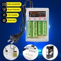 AA/AAA charger  AA/AAA 4 slots Batter-y Charger AA/AAA Ni-cd Fast Charging Rechargeable Smart US / EU Plug For 1.2V Batteries Charging. 