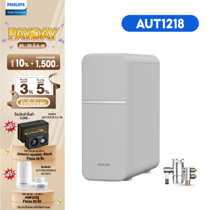 (Preorder)Philips Water AUT1218 Drinking Water Filter Water Purifier Water Filter Under-sink Water Filter 4-step fine filtration