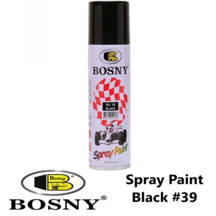 Bosny Spray Paint No.39 Black Acrylic Automotive Finishes