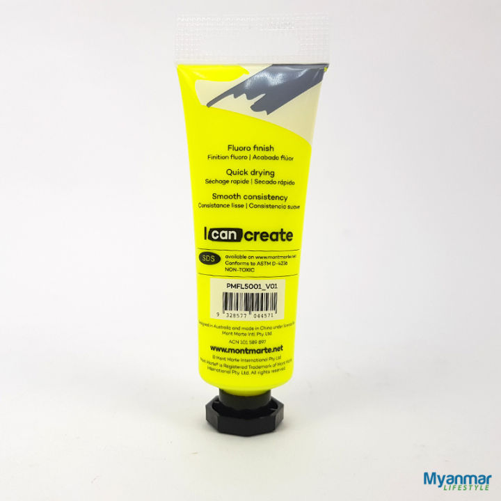 Yellow%20-%20Fluorescent%20Acrylic%20-%20%2050ml%20-%20Mont%20Marte%20-%20Image%204